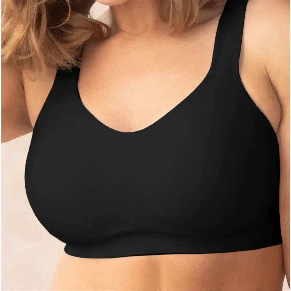 Truekind Daily Comfort Wireless Shaper Bra - Black Seamless Plus Size 3X - NEW - Picture 1 of 12